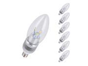 6 Pack Dimmable E12 LED Candelabra Bulbs 4.5w 280lm 35w incandescent replacement Warm White 3000k light for Chandeier