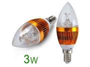 10PCS E14 3W LED Candle Bulbs High Power Cool White 7000K Energy Saving Lamps