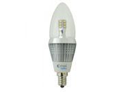 Warm White 3000k 6 Pack led candelabra bulbs dimmable e12 base led 5w 50 watt torpedo light bulb