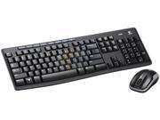 Logitech Wireless Combo MK260 920 002950 Black 8 Hot Keys USB RF Wireless Standard Keyboard and Mouse