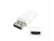 DisplayPort DP Male to HDMI HDTV Monitor Video Audio Converter Adapter White