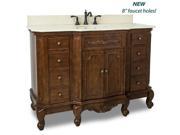 ELEMENTS VANITY WITH PREASSEMBLED CREAM MARBLE TOP AND BOWL VAN062 48 T MC NEW