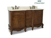 ELEMENTS VANITY WITH PREASSEMBLED CREAM MARBLE TOP AND BOWL VAN062D 60 T MC NEW