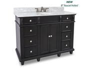 ELEMENTS VANITY WITH PREASSEMBLED WHITE MARBLE TOP AND BOWL VAN057 48 T MW NEW
