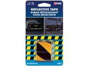Incom Manufacturing 1 .50in. X 40in. Yellow Black Reflective Tape RE838