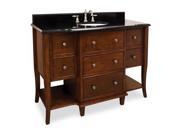 JEFFREY ALEXANDER VANITY WITH PREASSEMBLED TOP AND BOWL VAN081 48 T NEW QTY 1