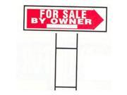 Hy ko RS 802 10 in. X 24 in. Red White For Sale By Owner Sign