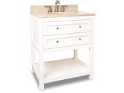 JEFFREY ALEXANDER VANITY WITH PREASSEMBLED TOP AND BOWL VAN091 30 T NEW QTY 1