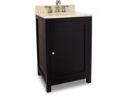 JEFFREY ALEXANDER VANITY WITH PREASSEMBLED TOP AND BOWL VAN092 24 T NEW QTY 1