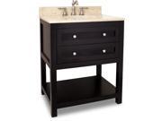 JEFFREY ALEXANDER VANITY WITH PREASSEMBLED TOP AND BOWL VAN092 30 T NEW QTY 1