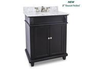 ELEMENTS VANITY WITH PREASSEMBLED WHITE MARBLE TOP AND BOWL VAN057 30 T MW NEW