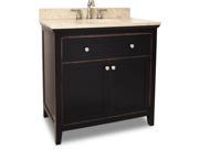 JEFFREY ALEXANDER VANITY WITH PREASSEMBLED TOP AND BOWL VAN093 36 T NEW QTY 1