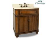 Elements Vanity With Preassembled Cream Marble Top And Bowl Van029 T Mc New