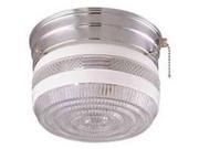 Boston Harbor F13CH01SW 6859CL Single Light Flush Mount Ceiling Fixture with Cha
