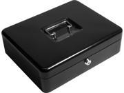 12 Inch Cash Box and 6 Compartment Coin Tray with Key Lock