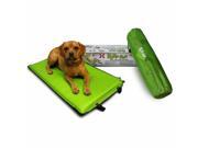 Hugs Pet Products Puff Pad Dog Self Inflating Pet Bed Green 34 x 20 x 1