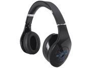 Supersonic IQ 125BT BLACK IQ 125 Bluetooth R Stereo Headphones with Microphone Auxiliary Input Black