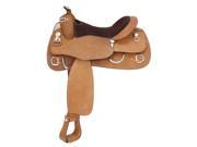 Royal King Roughout Training Saddle Roughout with Suede Seat 16 1 2