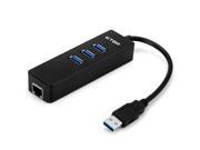 High Speed 3 Ports USB3.0 Hub and Ethernet LAN Network Adapter for Windows 7 8 XP Mac