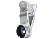 2 in 1 Macro 0.65X Wide Angle Clip on Lens for iPhone iPad Smartphone Tablets