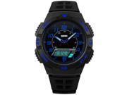 LED Digital Quartz Military Watch Water Resistant Dual Time Alarm Day Date Wristwatch for Sports