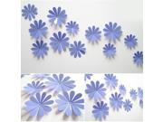 DIY 3D Flowers Wall Sticker Mirror Art Decal PVC Paper for Home Showcase 12Pcs