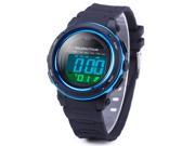 5ATM Water Resistant Solar Power LED Sports Watch with Backlight Alarm