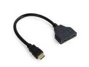 30cm Cable HDMI Male to Dual Female HDMI Cable Adapter Splitter Support 1080P