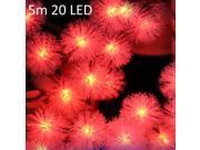 Christmas Props 5m 20 LEDs Solar String Light Chuzzle Style Lamp Decors New Year Decoration