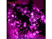 Christmas Props 7m 50 LEDs Solar String Light Peach Blossom Style Lamp Decors New Year Decoration