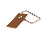 Thin PU Leather Back Cover Case with Metal Frame for iPhone 6 6S 4.7 inches
