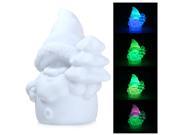 LED Night Light Santa Claus Design Cartoon Lamp Decorative Lighting with Rainbow White Light