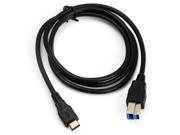 USB 3.1 USB C Male to USB B Male Data Cable for 12 inch MacBook Chromebook Pixel 2 Nokia N1 Laptop