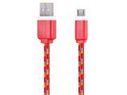 1M Micro USB Flat Braided Synchronization Charger Cable Cord Adapter for Android Smart Phones