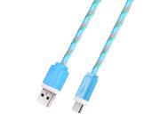 2M Micro USB Flat Braided Synchronization Charger Cable Cord Adapter for Android Smart Phones
