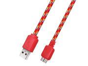 1M Braided Micro USB 3.0 Data Synchronization Charger Cable for Samsung Galaxy S5 Note 3