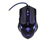 USB Wired Optical Gaming Mouse Support 2400DPI Adjustable with Colorful LED Backlit