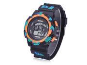 LED Digital Sport Watch with Military Chronograph Calendar Alarm EL Backlight Water Resistance Silicone Band