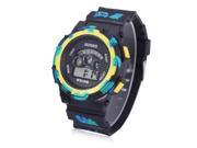 LED Digital Sport Watch with Military Chronograph Calendar Alarm EL Backlight Water Resistance Silicone Band