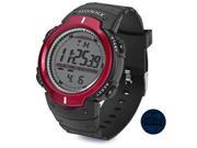 LED Digital Sport Watch with Cold Light Big Round Dial Rubber Band Water Resistance