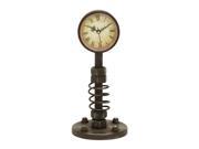 Benzara 34862 Traditional Metal Clock with Roman Numerals and Rusty Finish