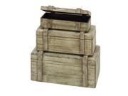 Wood Boxes Set 3 13 11 9 W Nautical Maritime Decor 38750