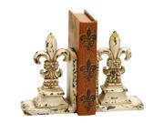 Benzara 34844 Library Polystone Bookend Pair 11 in. H 9 in. W
