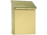 QualArc MB 400 PB Provincial Collection Brass Mailboxes vertical in Smooth Polished Brass