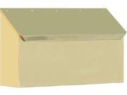 QualArc MB 500 PB Provincial Collection Brass Mailboxes horizontal in Smooth Polished Brass