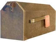 QualArc MB 1000 AB Provincial Collection Brass Mailboxes rural in Antique Hammered Brass