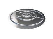 36in SS Fire Pit Ring Burner with Pan