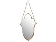 Hanging Accent Mirror Gold