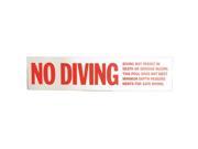 Cinderella NDL1 No Diving Label for Non Diving Pool