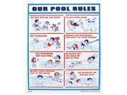 Valterra Products 8703 18 x 24 Blue Devil Sign Our Pool Rules